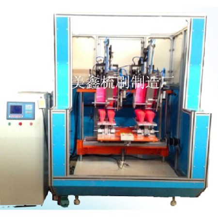 Two-axis two-head synchronous wool planter (broom)